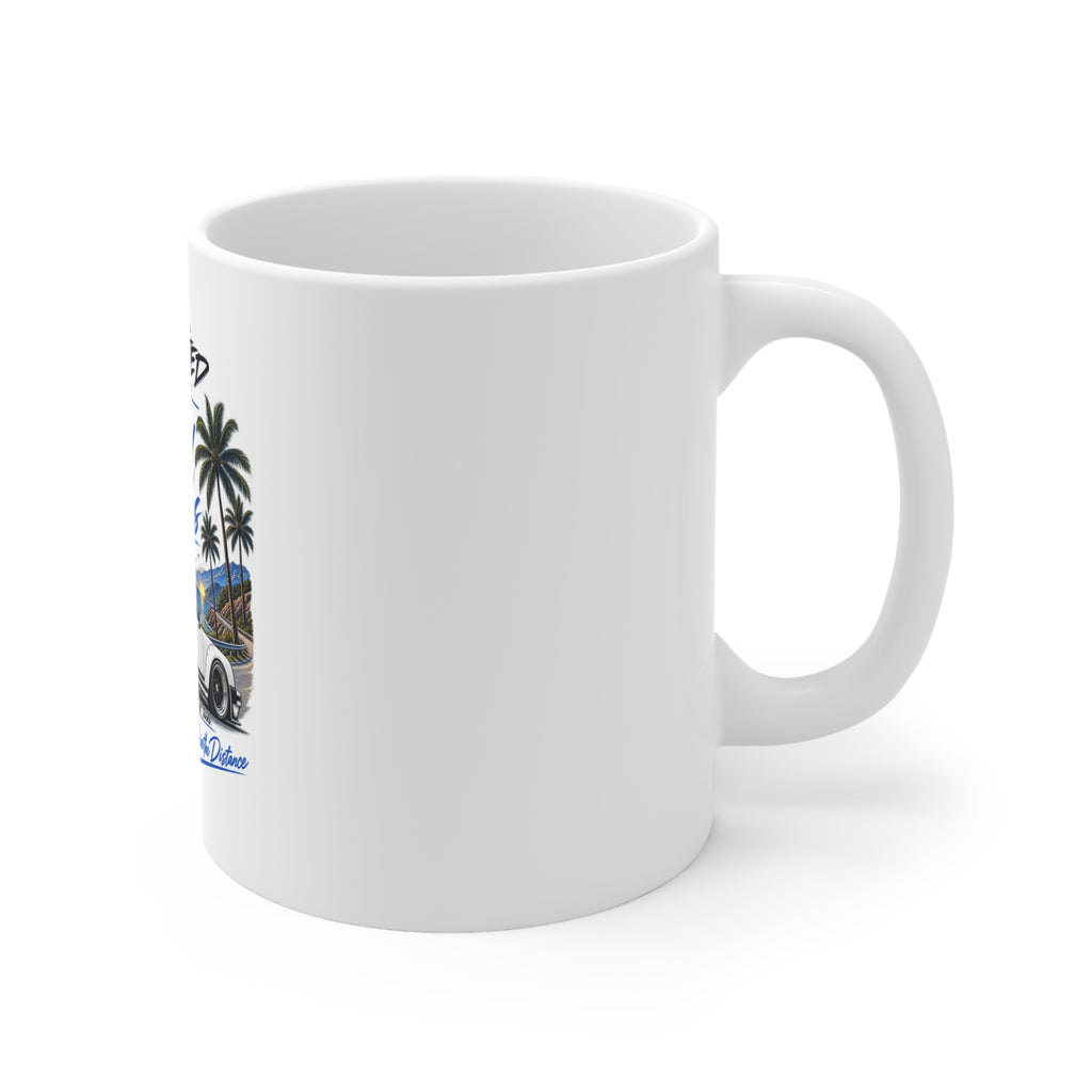 Coastal Drive Classic Sports Car Ceramic Coffee Mug – 11oz & 15oz | A.M.F Studio 1984
