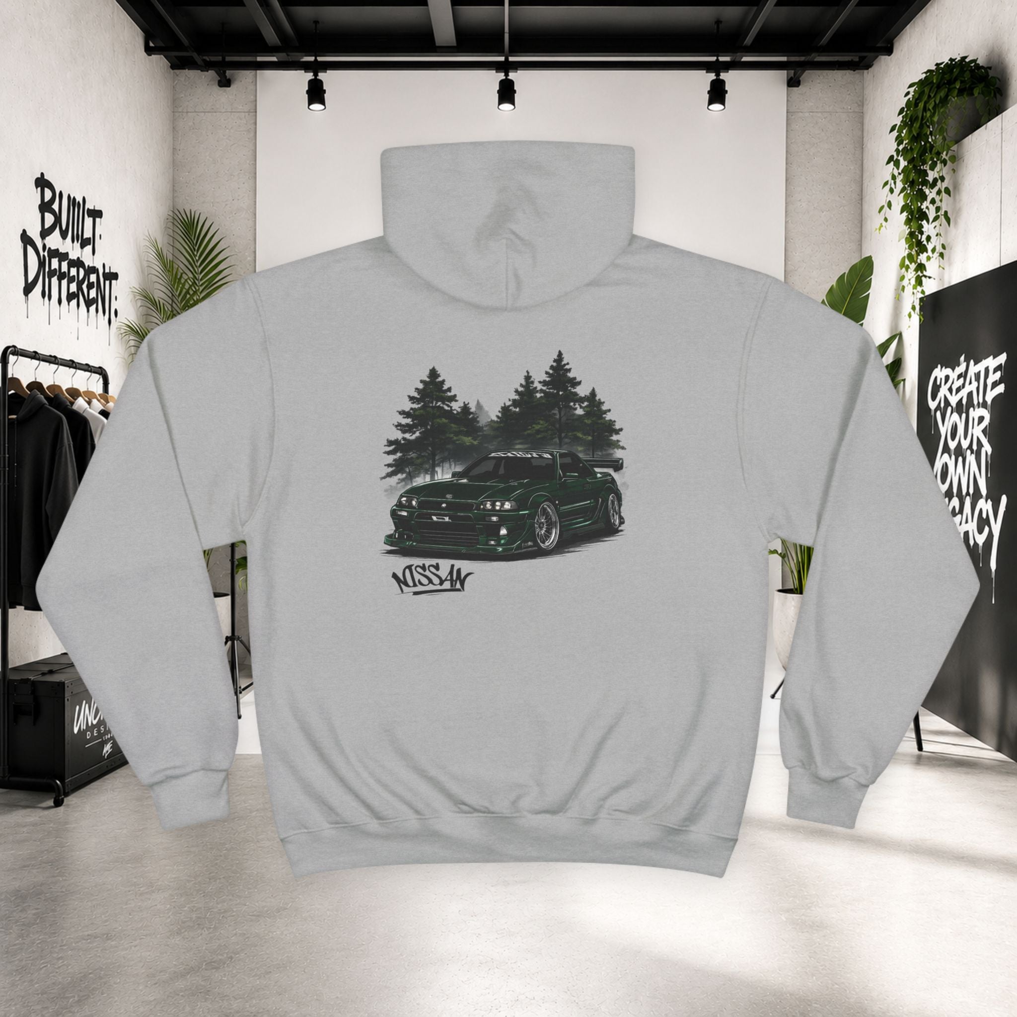 Champion x Uncharted Designs JDM Skyline Hoodie Japanese Car Streetwear