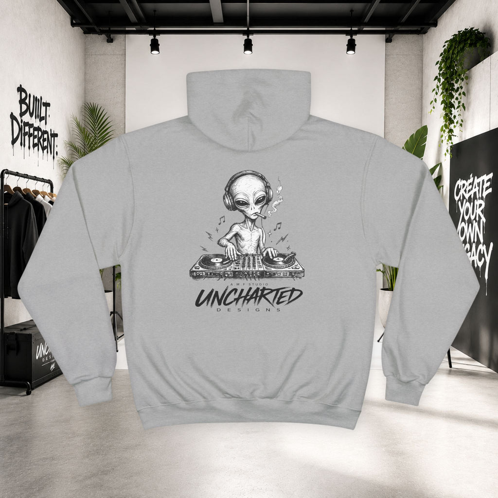 Champion x Uncharted Designs Premium Alien DJ Hoodie