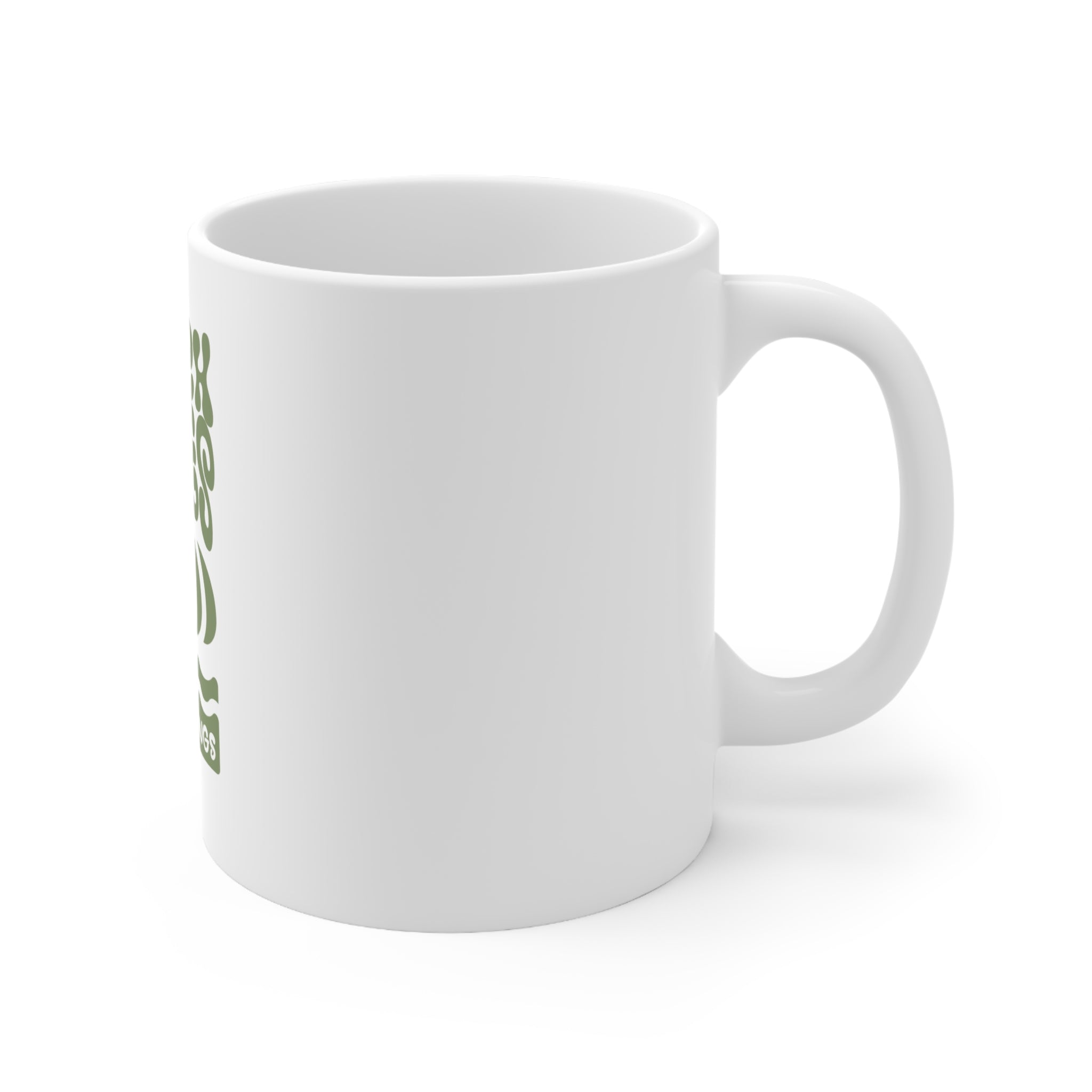 Catch Waves Not Feelings Ceramic Coffee Mug – Retro Surf Gift – 11oz & 15oz | A.M.F Studio 1984