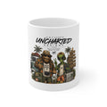 Bigfoot & Alien Vacation Ceramic Coffee Mug  11oz & 15oz | A.M.F Studio 1984