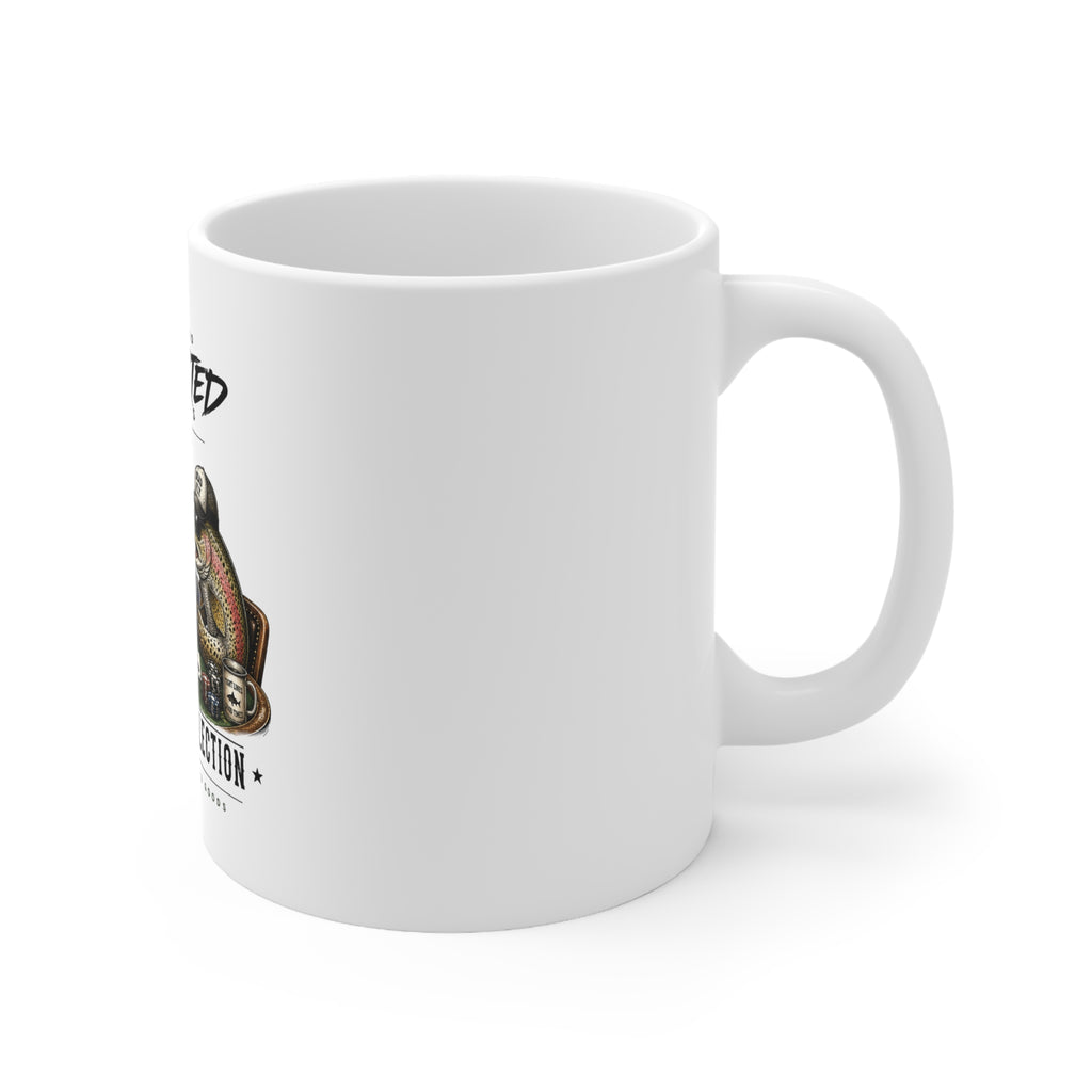 Bass & Trout Poker Ceramic Coffee Mug – Funny Fishing Gift – 11oz & 15oz | A.M.F Studio 1984