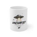 Uncharted UFO Ceramic Coffee Mug  11oz & 15oz | A.M.F Studio 1984
