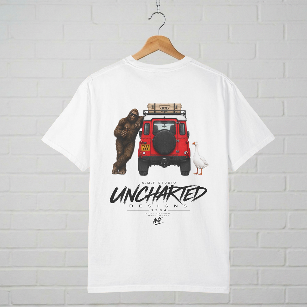 Bigfoot Road Trip Graphic T-Shirt  A.M.F Studio 1984