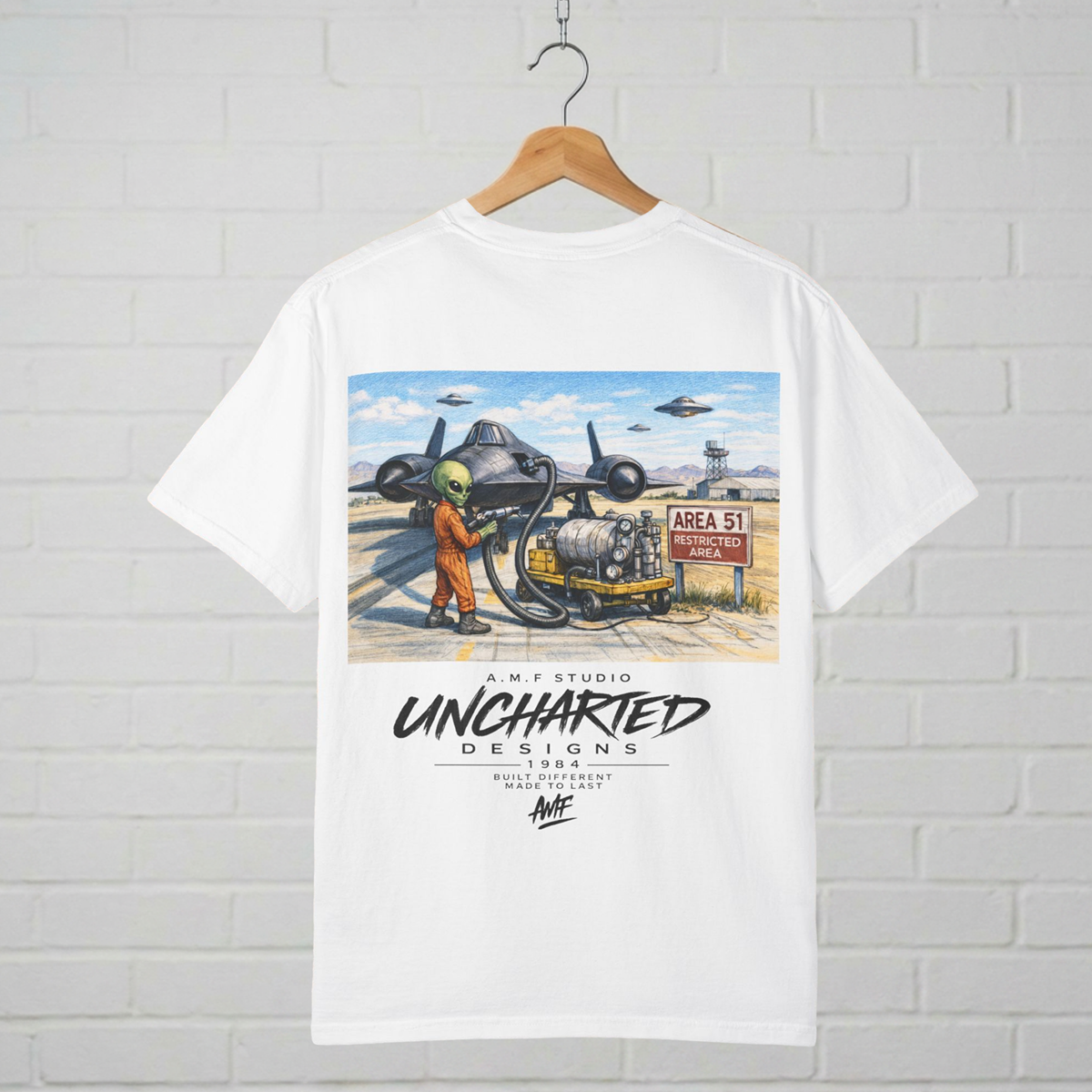Area 51 Alien Graphic Tee A.M.F Studio 1984