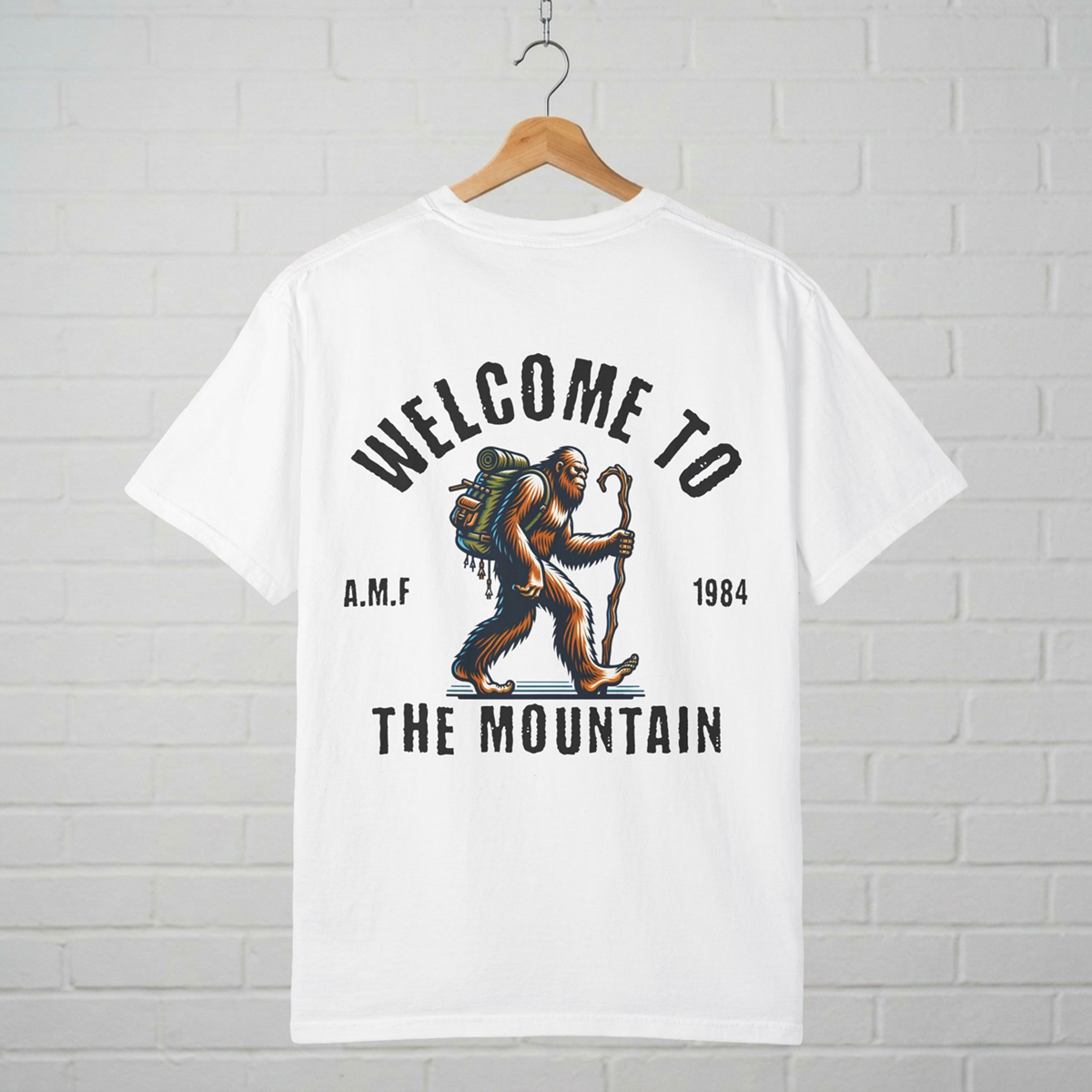 Bigfoot Mountain Adventure T-Shirt  A.M.F Studio 1984