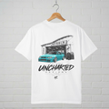 Turquoise Skyline Tokyo Repair Works T-Shirt A.M.F Studio 1984