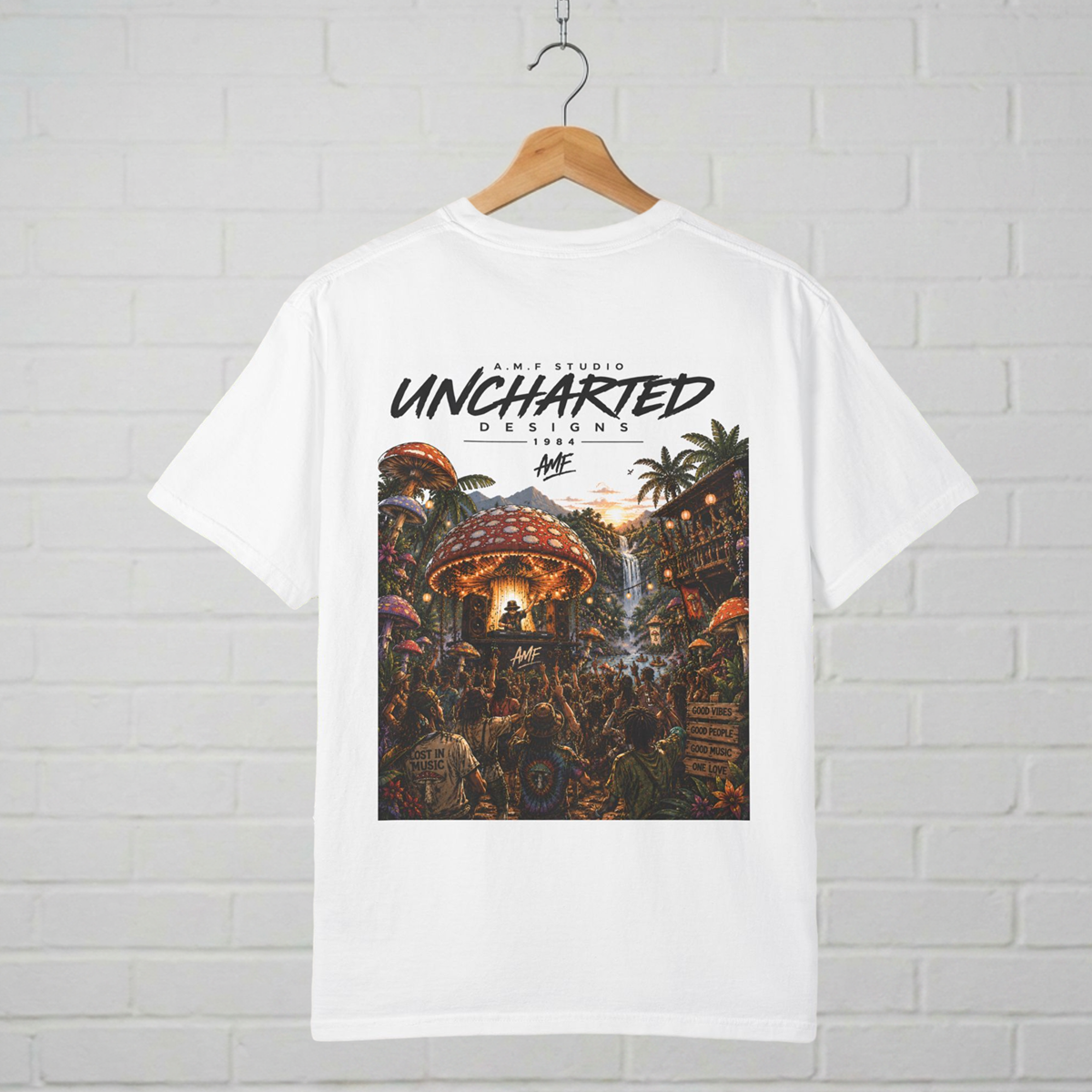 Mushroom Jungle Festival T-Shirt AMF Studio 1984