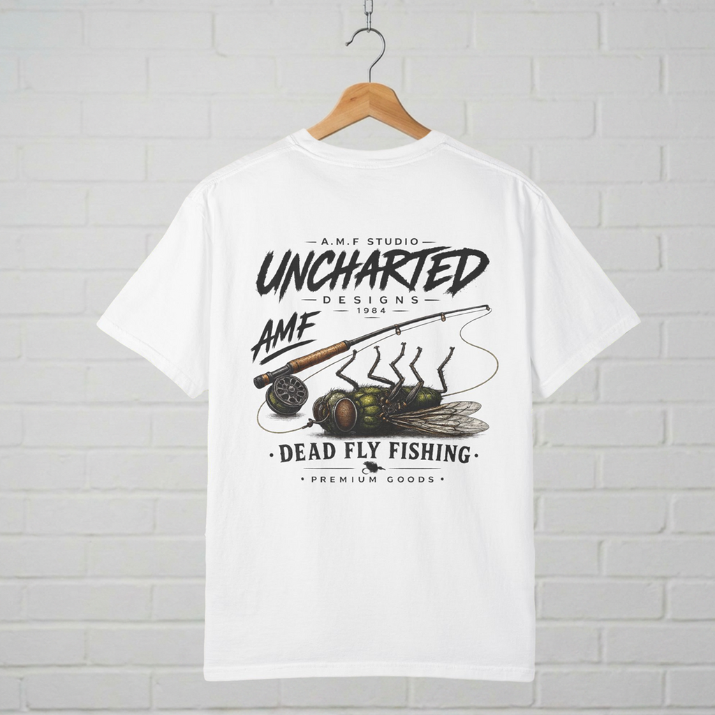 Dead Fly Fishing T-Shirt A.M.F Studio 1984 Uncharted Designs
