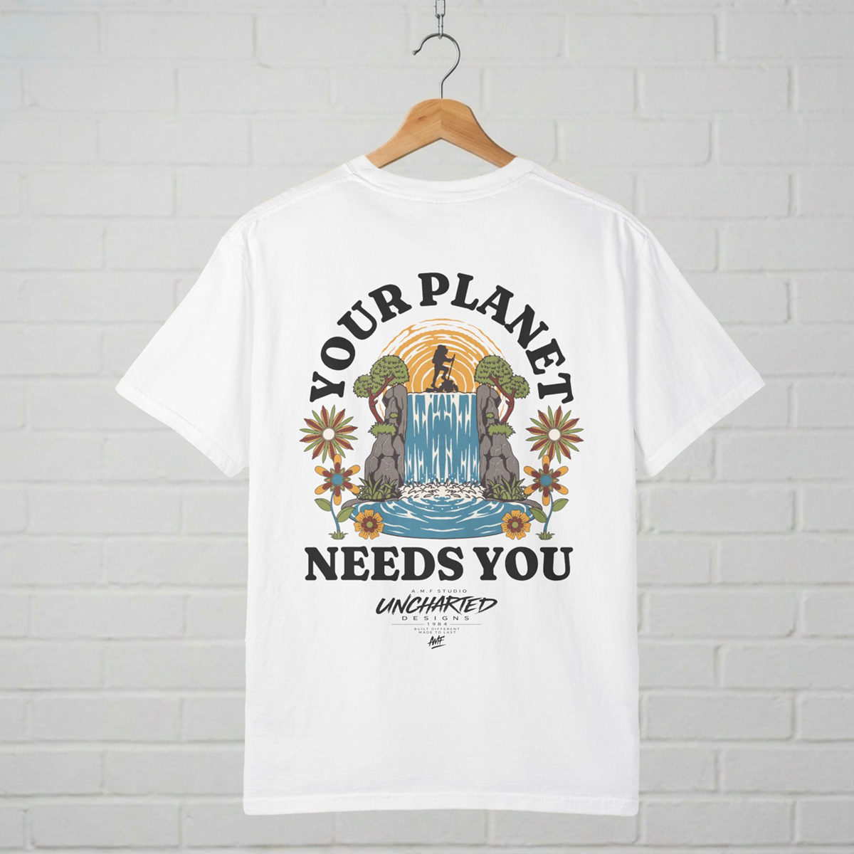 Your Planet Needs You T-Shirt  A.M.F Studio 1984 Uncharted Designs