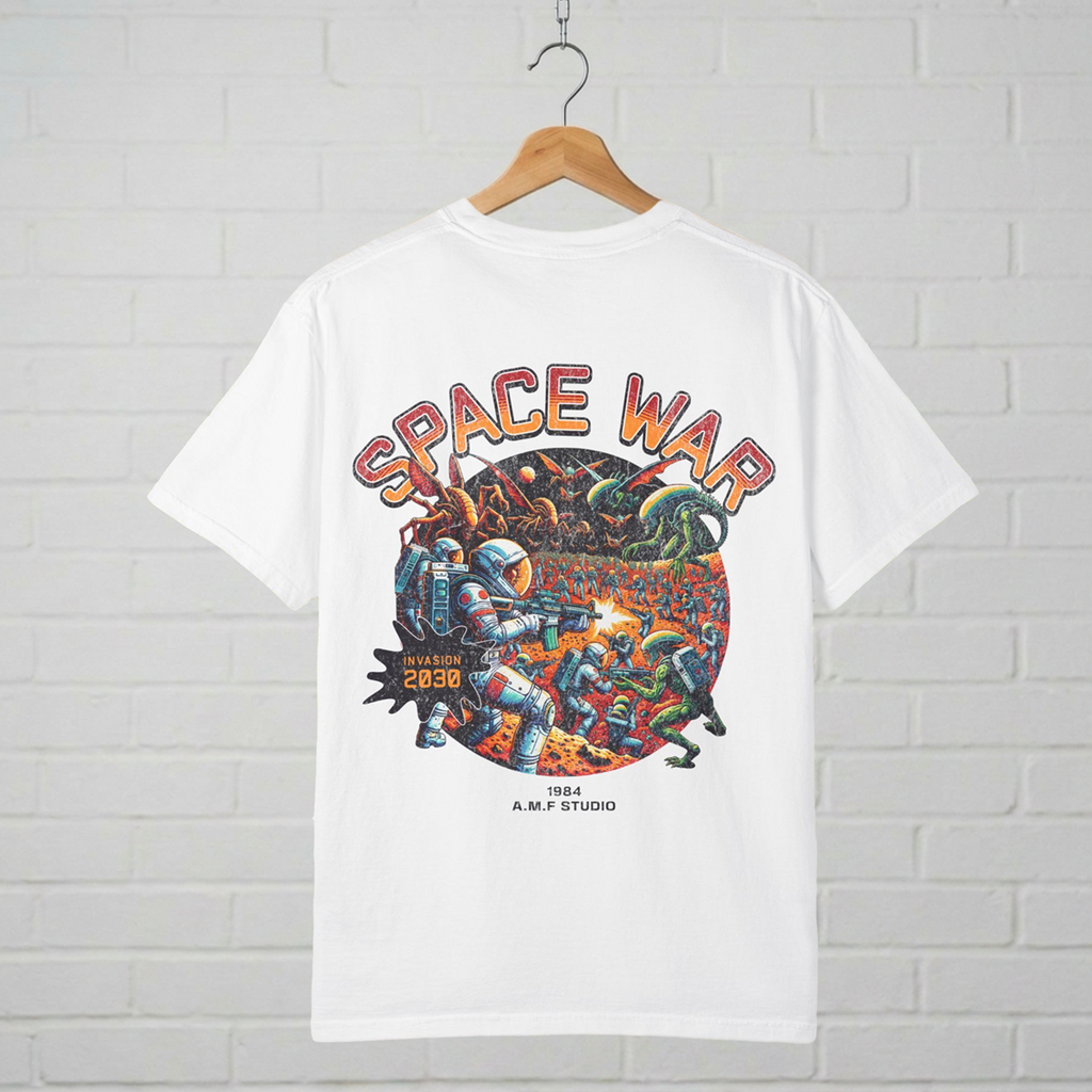 Space War Invasion T-Shirt A.M.F Studio 1984
