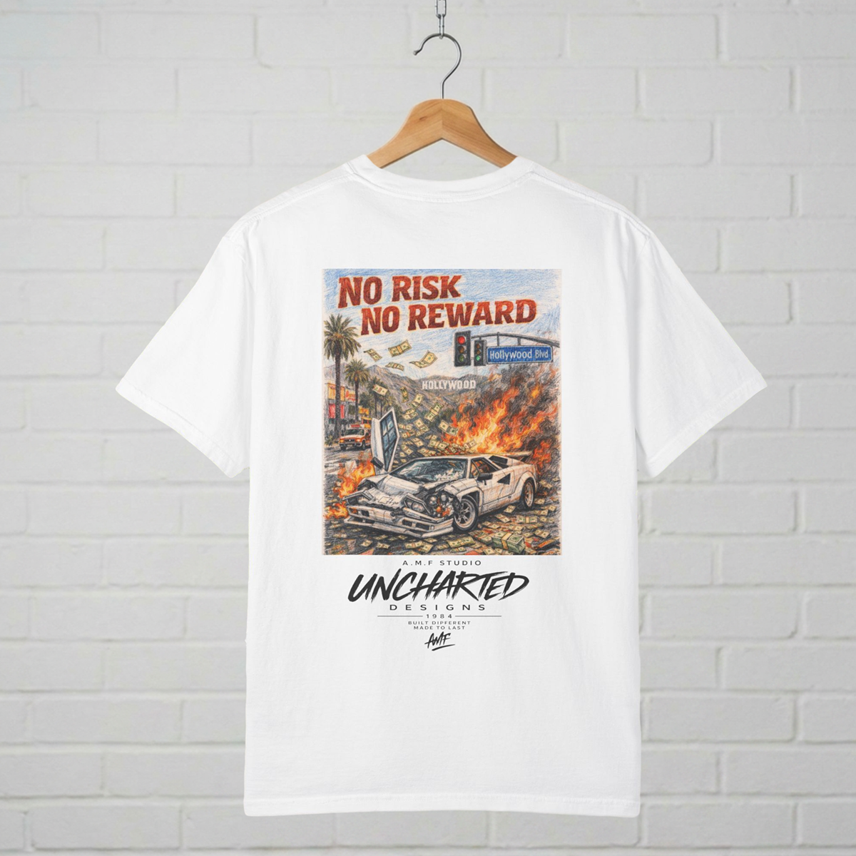 No Risk No Reward T-Shirt A.M.F Studio 1984