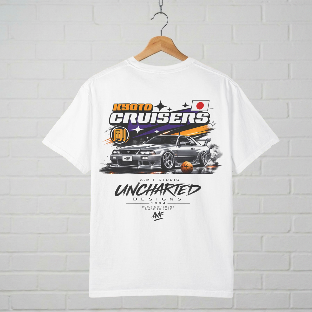 Kyoto Cruisers Japanese Car T-Shirt  A.M.F Studio 1984