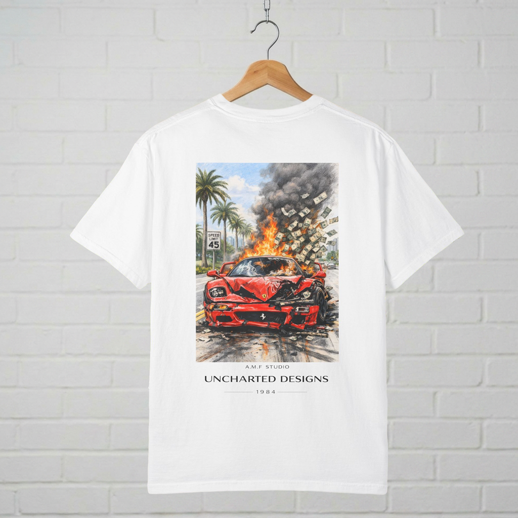 Exotic Supercar Burnout  Premium T-Shirt  A.M.F Studio 1984