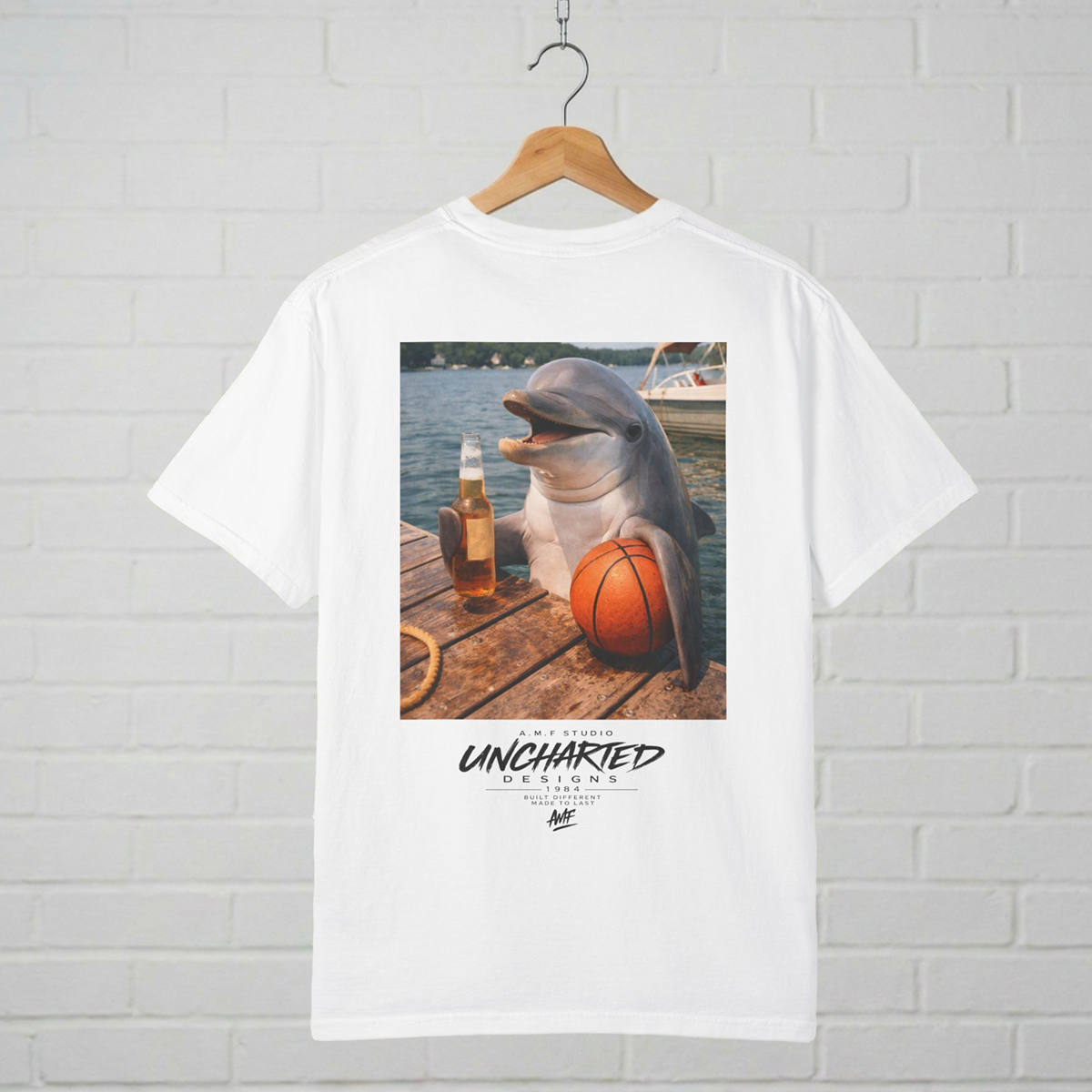 Dolphin Basketball T-Shirt A.M.F Studio 1984