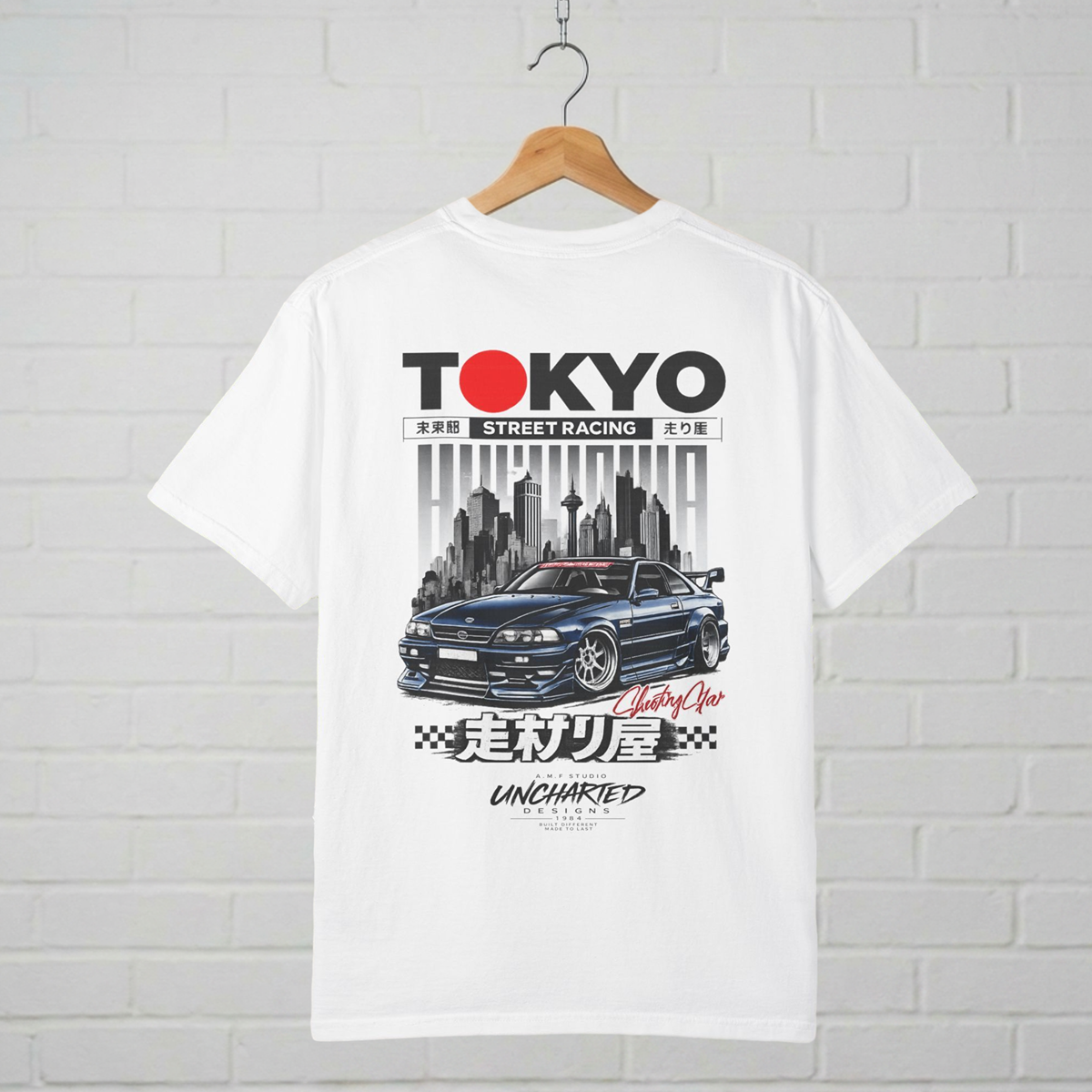 Tokyo Street Racing T-Shirt  A.M.F Studio 1984 Uncharted Designs