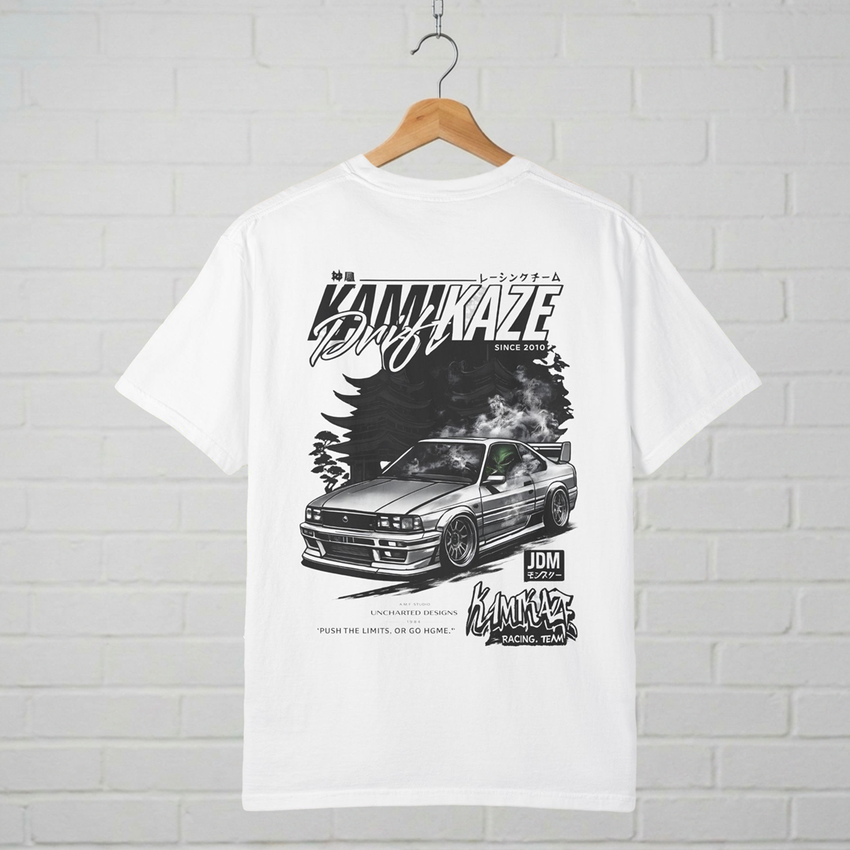 Kamikaze Drift JDM T-Shirt  A.M.F Studio 1984 Uncharted Designs