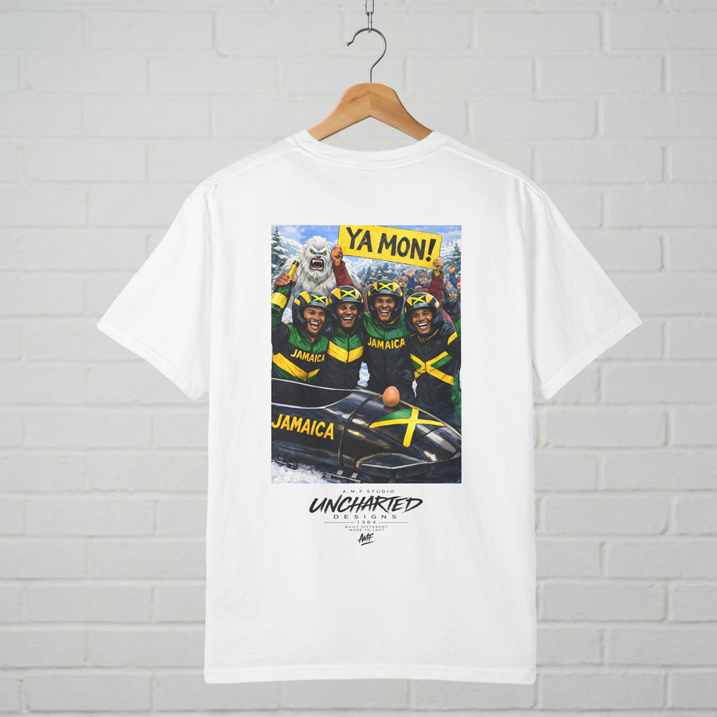 Jamaica Bobsled  Retro T-Shirt  A.M.F Studio 1984