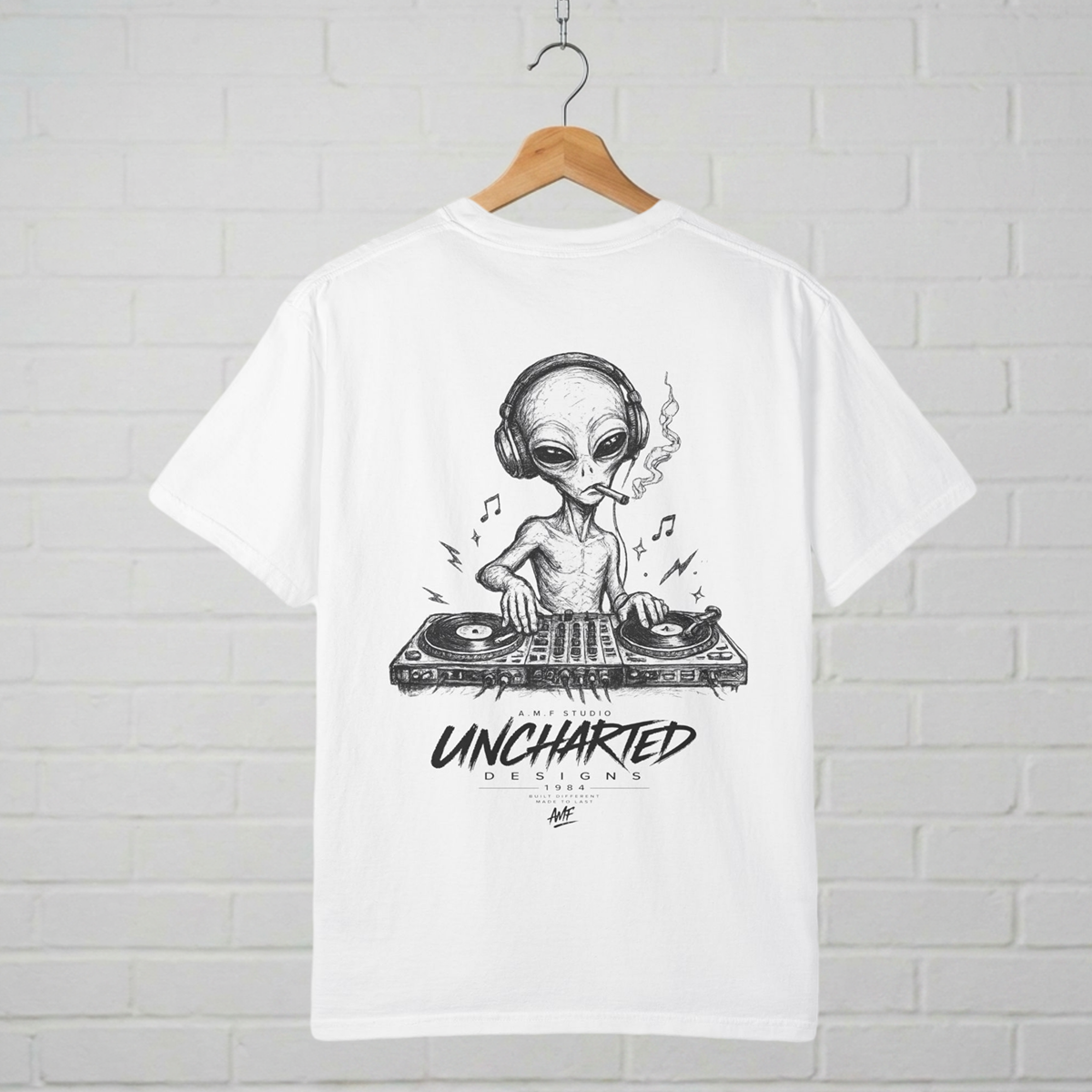 Alien DJ Festival T-Shirt  A.M.F Studio 1984