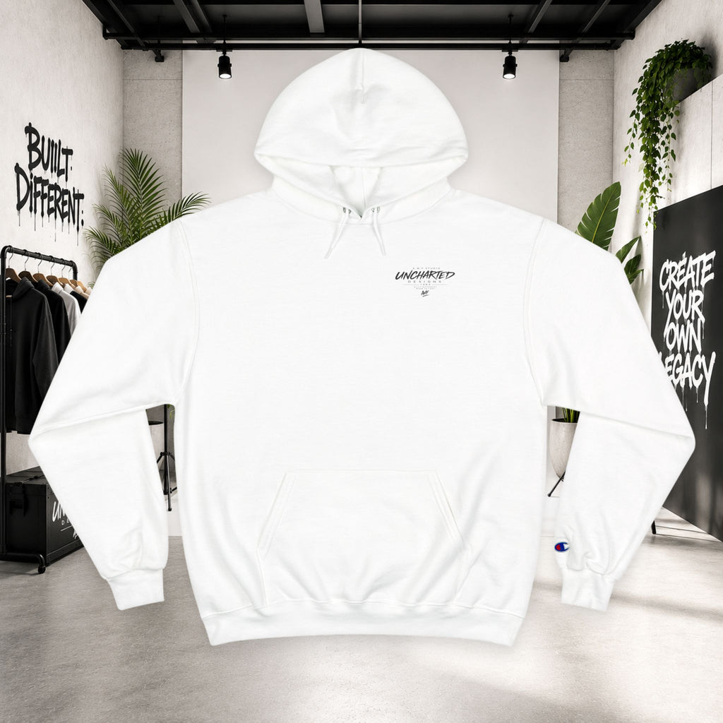 Champion × Uncharted Dead Fly Bass & Mallard Poker Graphic Hoodie
