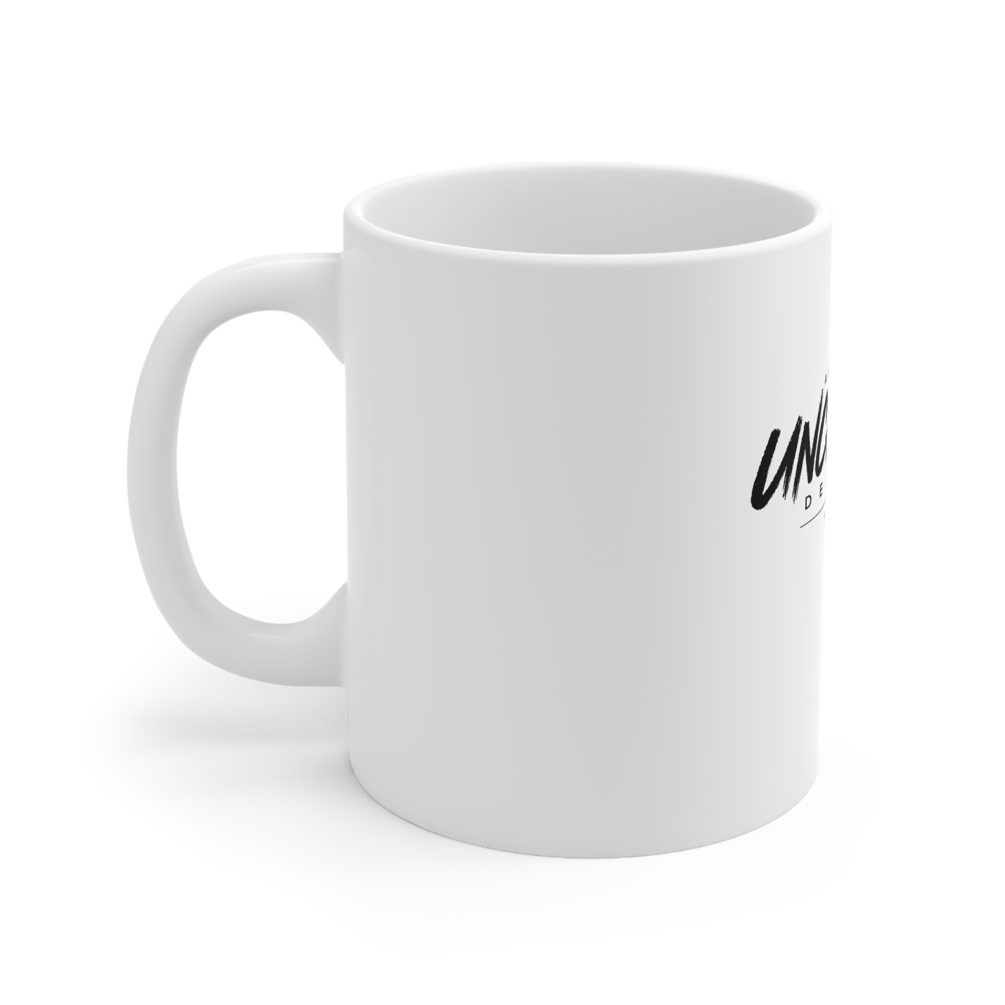 Uncharted Designs Logo Ceramic Coffee Mug – 11oz & 15oz | A.M.F Studio 1984