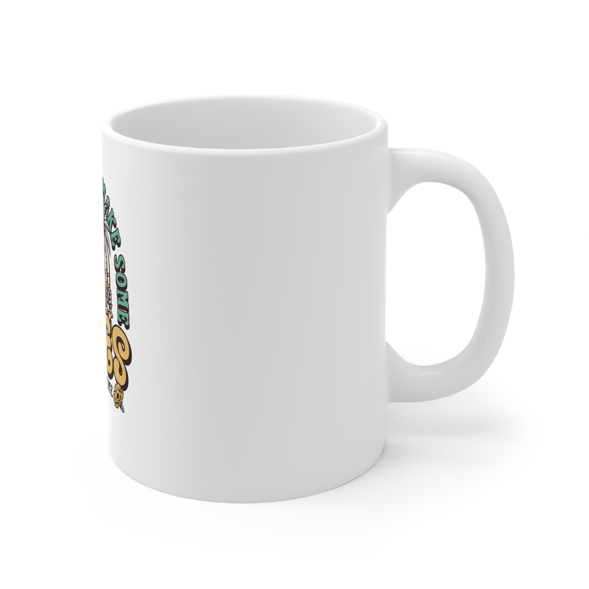 Life’s a Beach Make Some Waves Ceramic Coffee Mug – 11oz & 15oz | A.M.F Studio 1984