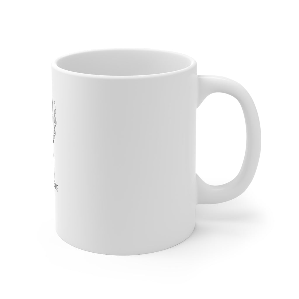I Come in Peace Alien Ceramic Coffee Mug – 11oz & 15oz | A.M.F Studio 1984