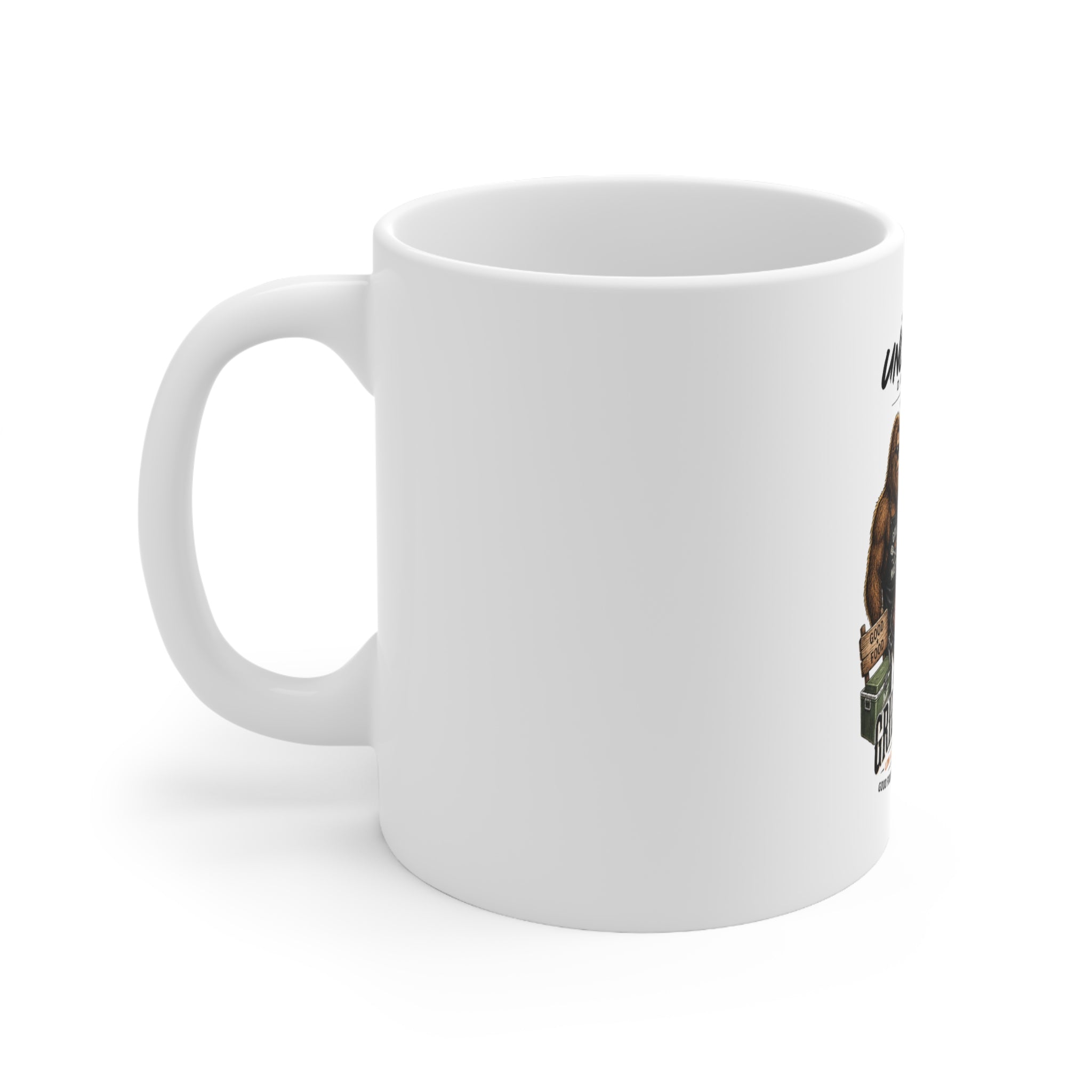 Bigfoot & Alien Grill Master Ceramic Coffee Mug  11oz & 15oz | A.M.F Studio 1984