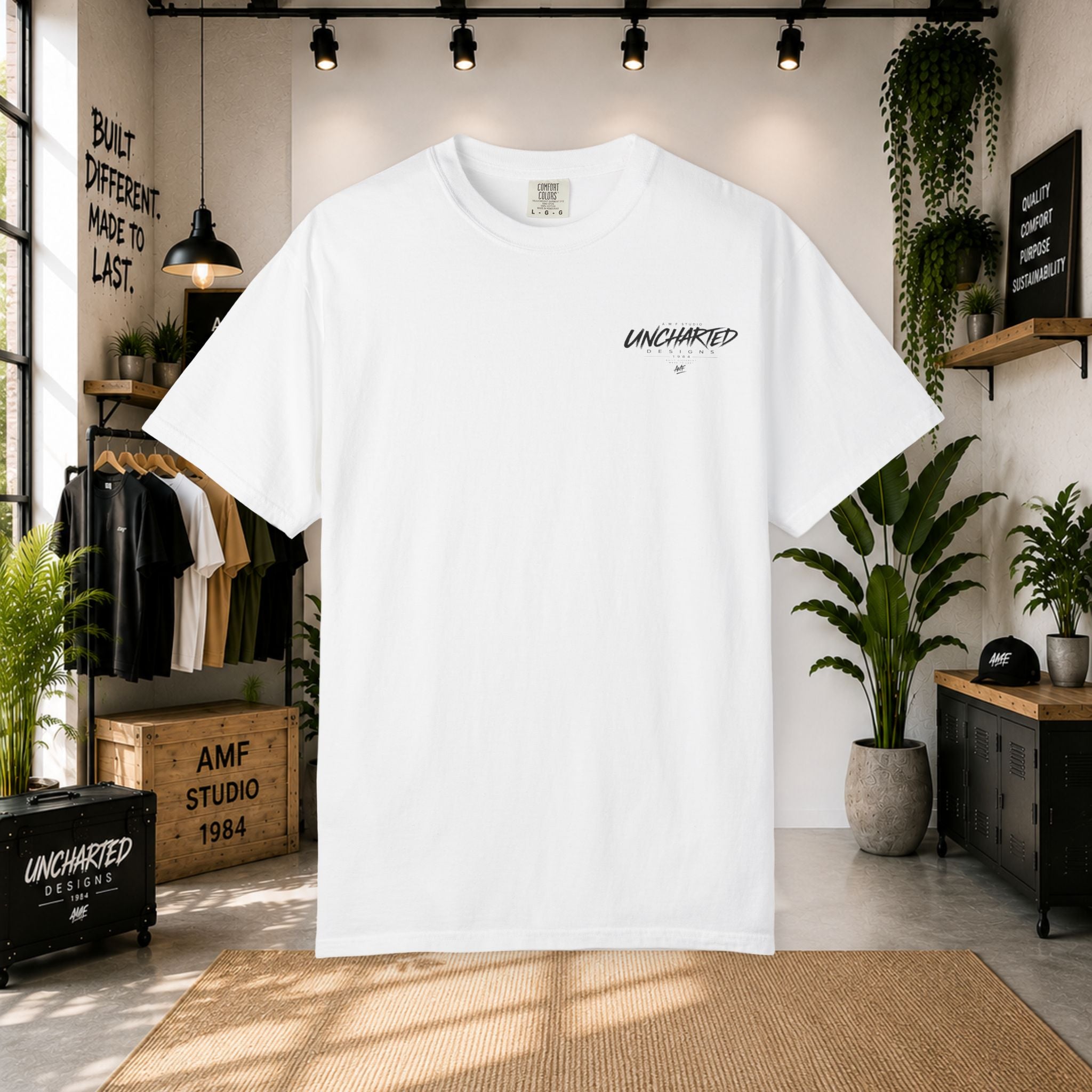 Uncharted Essential T-Shirt | Premium Minimal Streetwear | AMF Studio 1984