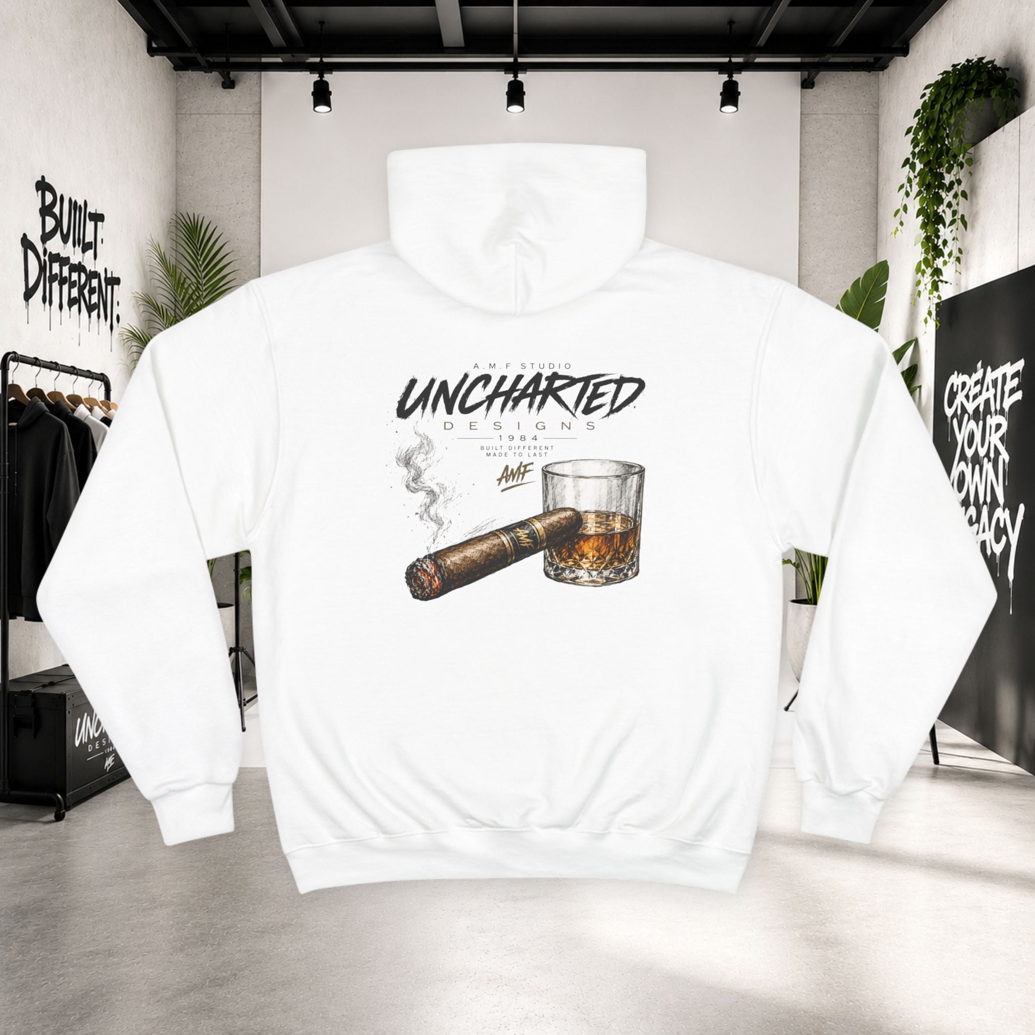Champion × Uncharted Cigar & Whiskey Hoodie Premium Streetwear