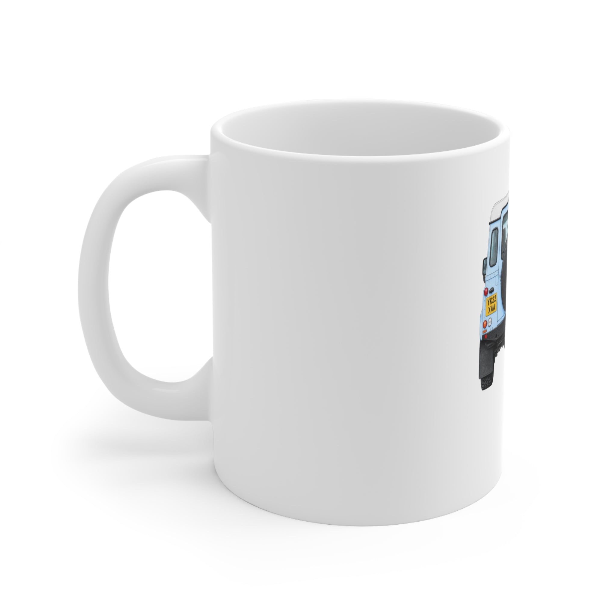 Blue Classic 4x4 & Goose Ceramic Coffee Mug – Country Gift – 11oz & 15oz | A.M.F Studio 1984