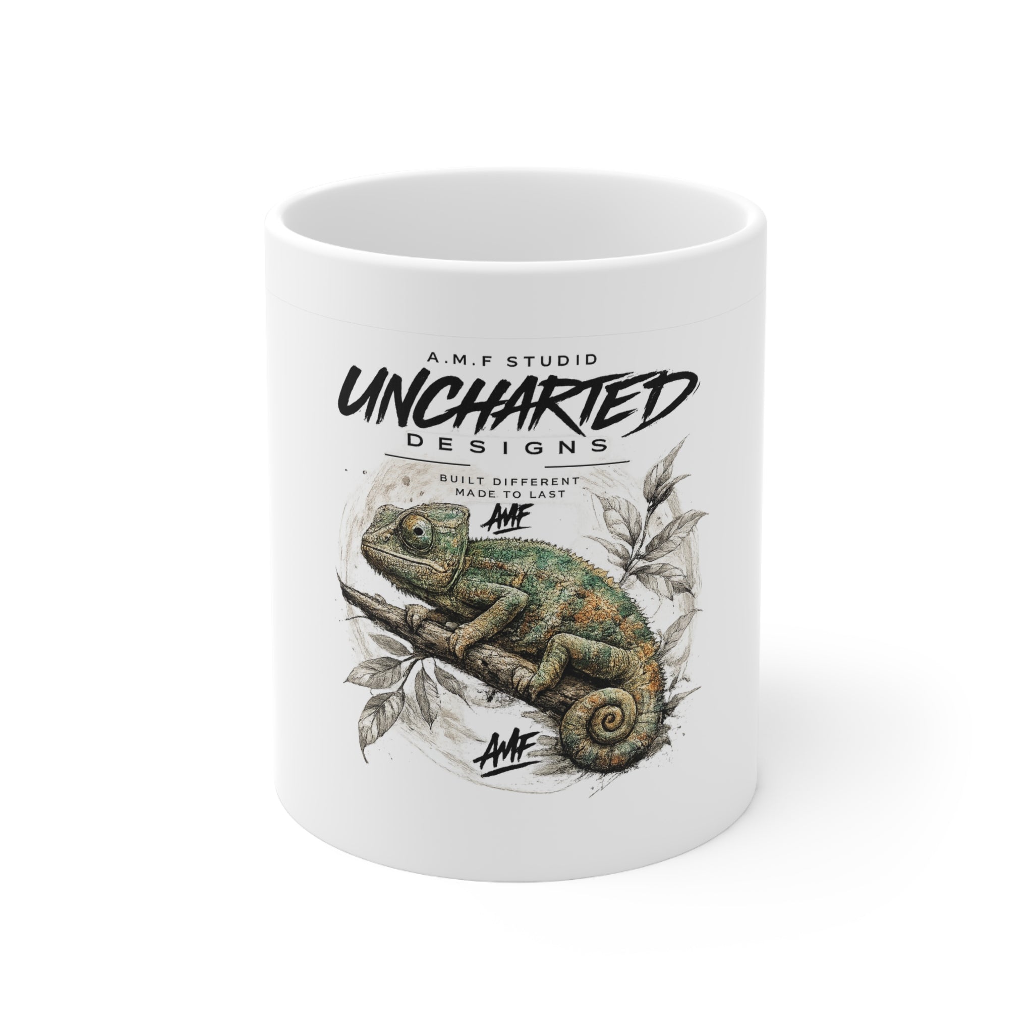 Chameleon Ceramic Coffee Mug  11oz & 15oz | A.M.F Studio 1984