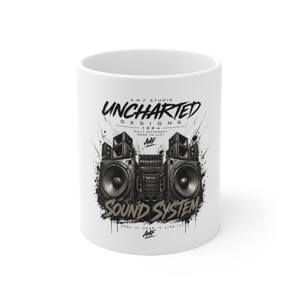 Sound System Ceramic Coffee Mug  A.M.F Studio 1984